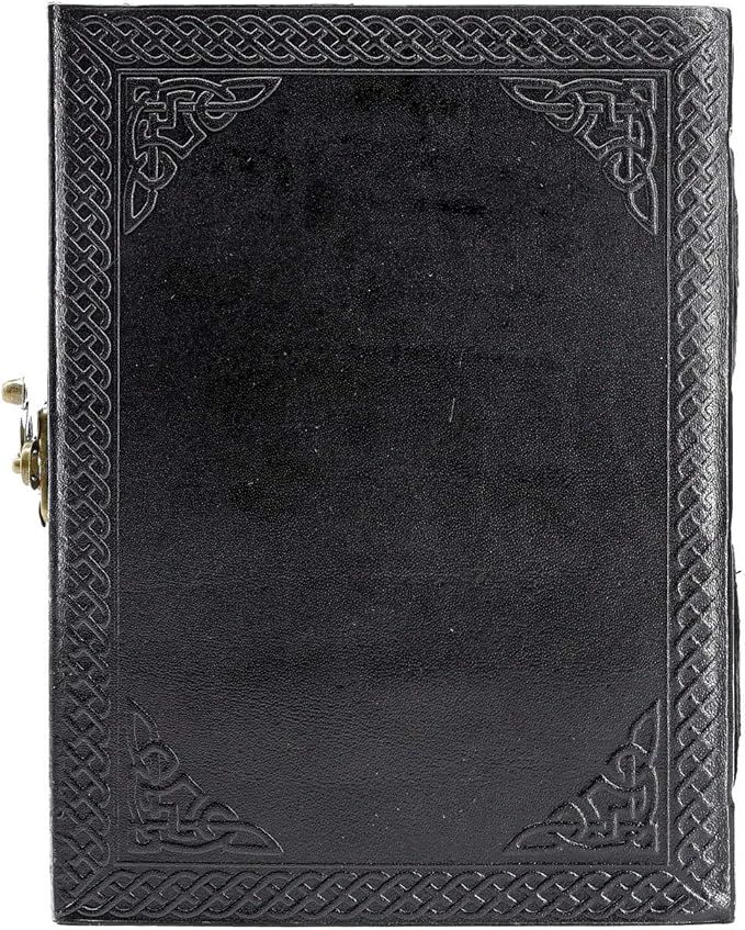 Handmade Leather Double Dragon Journal/Writing Notebook Diary/Bound Daily - Image 3