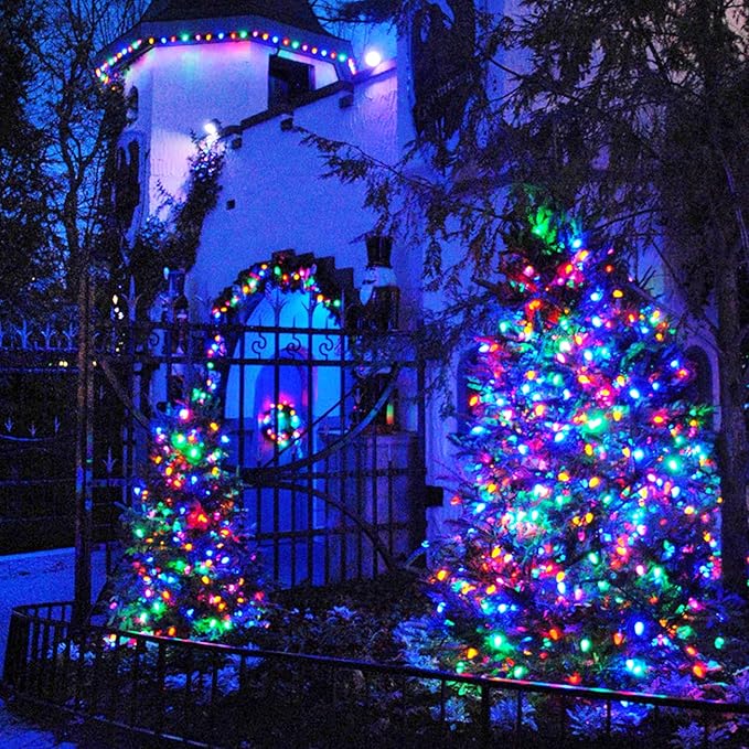 JMEXSUSS 250 LED Christmas Lights Indoor, 91.5ft Connectable Multicolor - Image 8