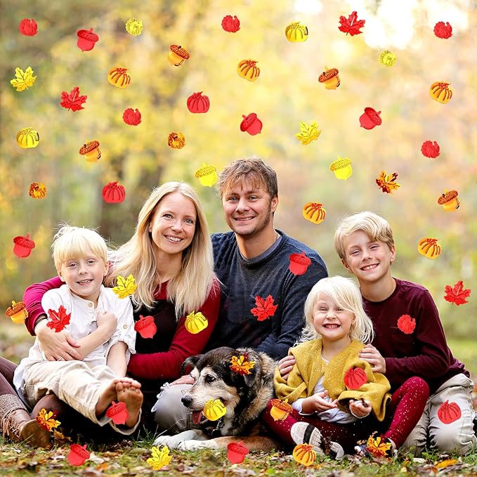 MARFOREVER Fall Thanksgiving Glitter Confetti, Fall Party Decorations Autumn - Image 7