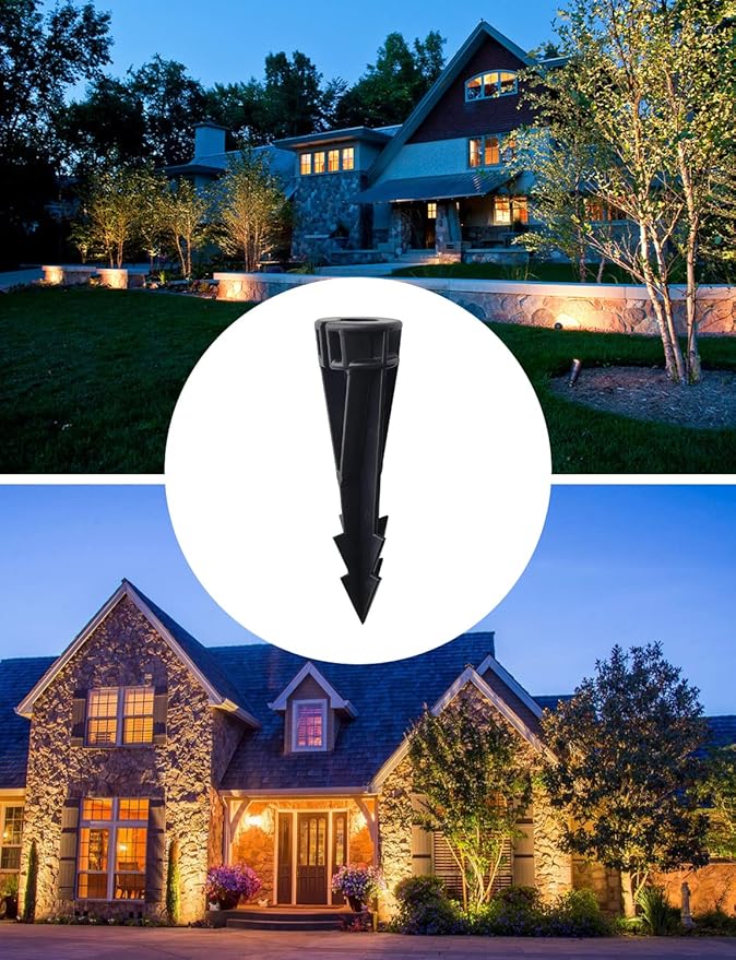 COLOER Landscape Lights 8 Inch In-Ground Stake Spikes Replacement 1/2" NPS - Image 5