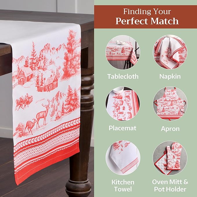Maison d' Hermine Table Runner 100% Cotton Single Layer Table Runners 72 inches - Image 5