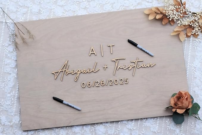 Personalized Last Name Guest Book, Unique Guest Book Sign, Custom Alternative - Image 7