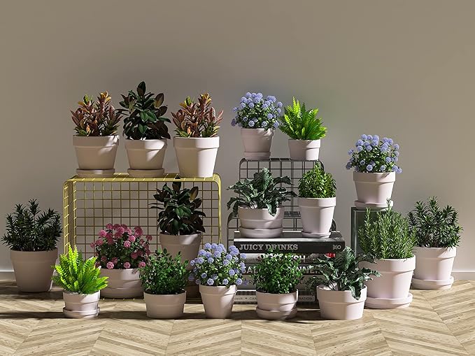 54 Pcs Small Mini Pink Clay Pots 2.1'' Terracotta Pot Clay Ceramic Pottery - Image 5