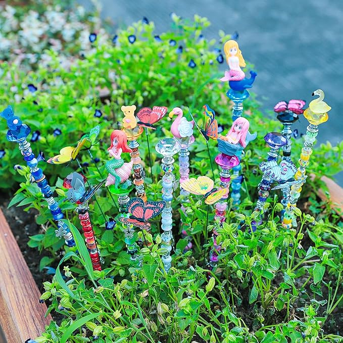 AIPRIDY 252 Pcs DIY Fairy Wand Garden Stakes Kit, Stainless Steel Stakes - Image 2