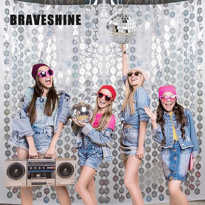 BRAVESHINE Hanging Balls Party Streamers Backdrop - Image 5