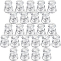 IYOUYA Clear Glass Candlestick Holders 24PCS, 2.1" H Taper Candle Holders Bulk by IYOUYA