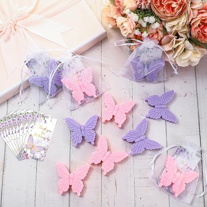 Dunzy 30 Sets Butterfly Theme Baby Shower Favors - Image 4