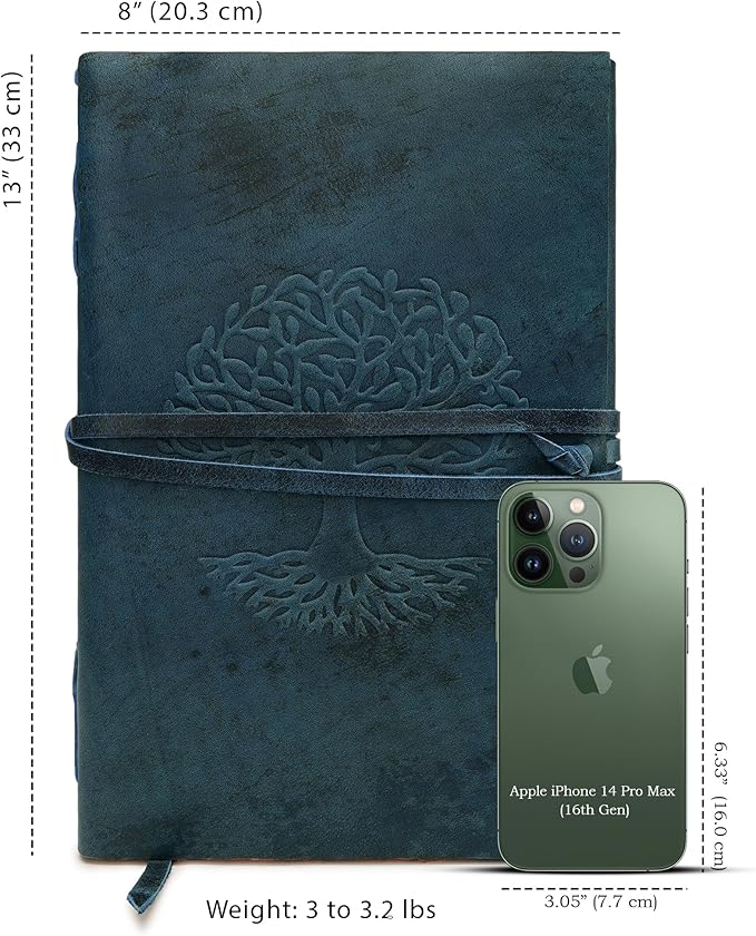 LUXEORIA Tree Of Life Leather Journal - Image 2