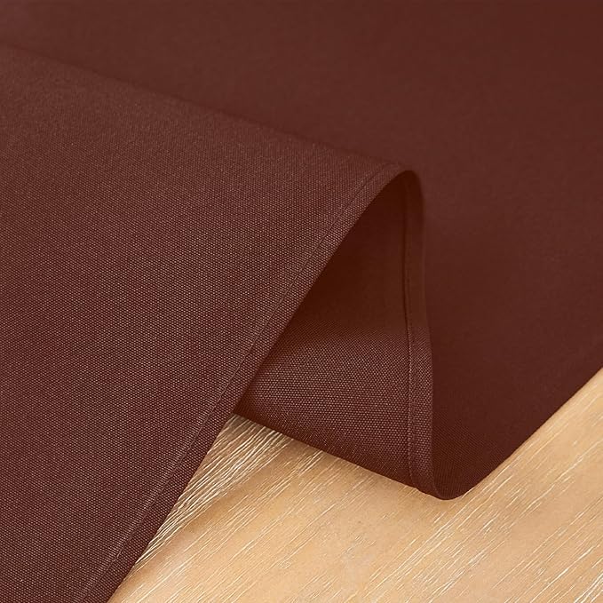 2 Pack Chocolate Table Runner 12 x 72 Inch Solid Color Farmhouse Runners Coffee - Image 5