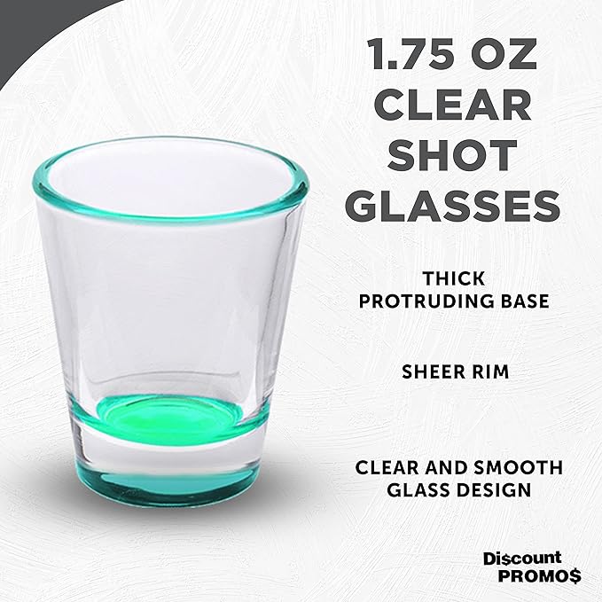 DISCOUNT PROMOS Shot Glasses Set 1.75 oz. Set of 10 Bulk Pack, Wedding Favor - Image 3