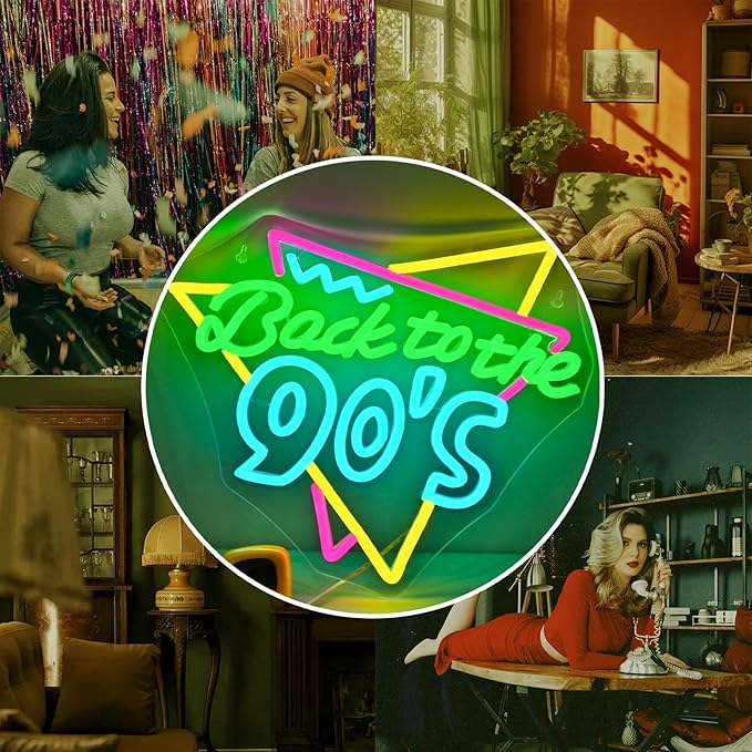 Back To The 90'S Neon Sign - Image 5