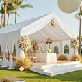 PartyVillage 20ftx40ft White Ceiling Curtain by PartyVillage