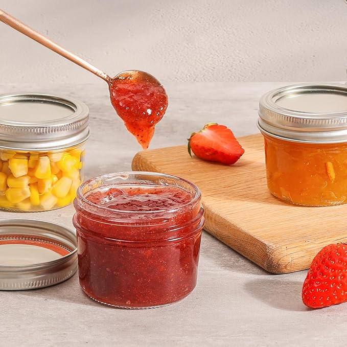 ComSaf Mini Mason Jars 4oz - Image 4