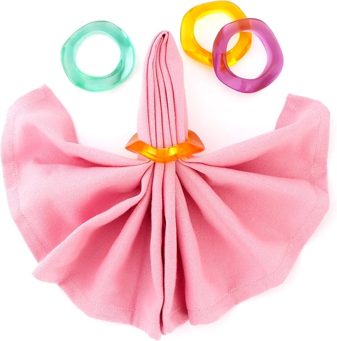 Set of 12 Epoxy Resin Napkin Rings - Image 9