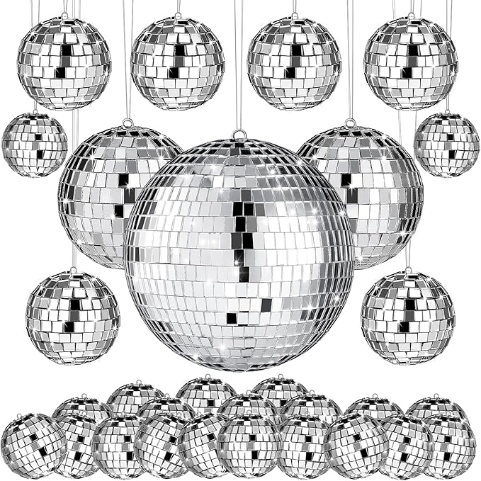 54 Pcs Disco Ball Hanging Decor by VULGBUNEE
