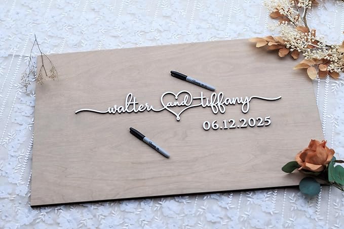 Personalized Last Name Guest Book, Unique Guest Book Sign, Custom Alternative - Image 6