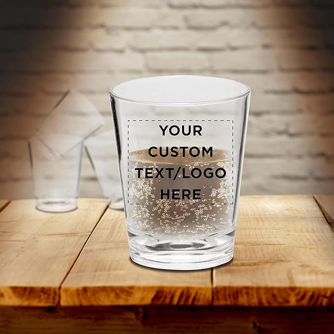 Custom Translucent Plastic Shot Glasses 1.5 oz. Set of 10, Personalized Bulk - Image 8