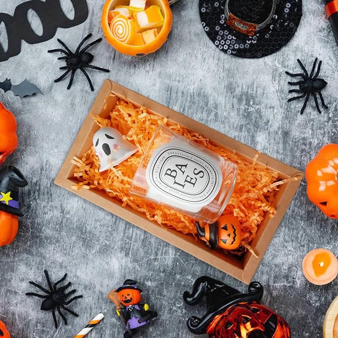 1 LB Fluorescent Orange Crinkle Cut Paper Shred Filler Great - Image 3