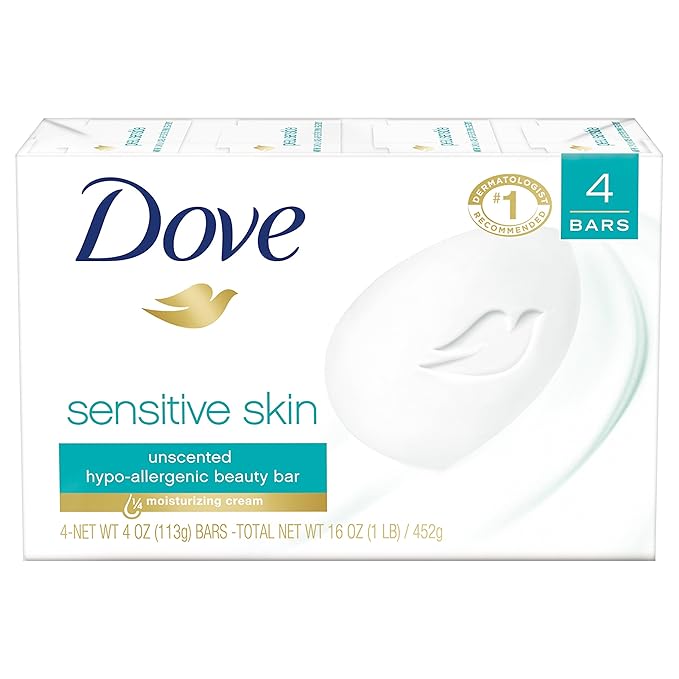Dove Beauty Bar, Sensitive Skin 4 oz, 14 Bar - Image 2