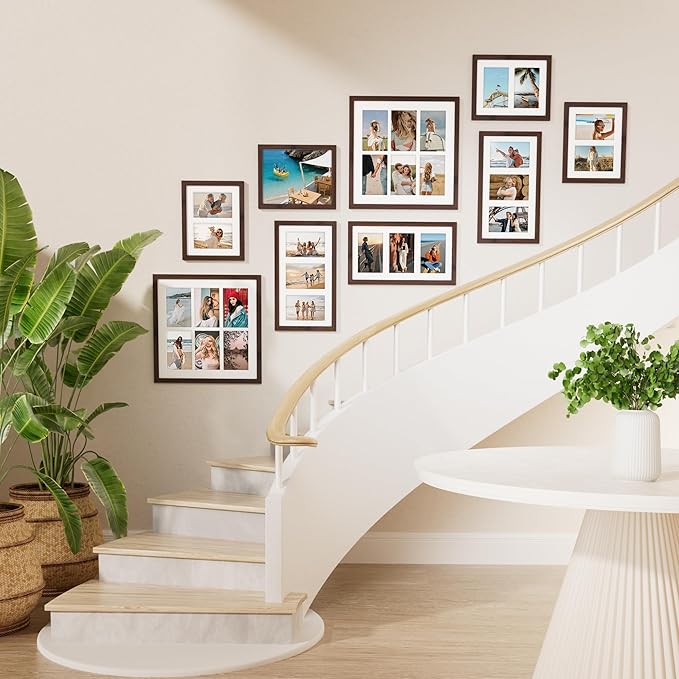 Vittanly 8x10 Collage Picture Frame, Displays 2Pcs 4x6 Pictures - Image 4