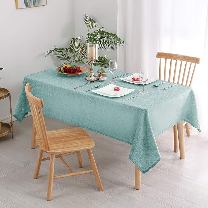 Hiasan 2 Pack Faux Linen Rectangle Tablecloth - Image 2