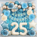 Dusty Blue 25th Birthday Party Decorations by KAINSY