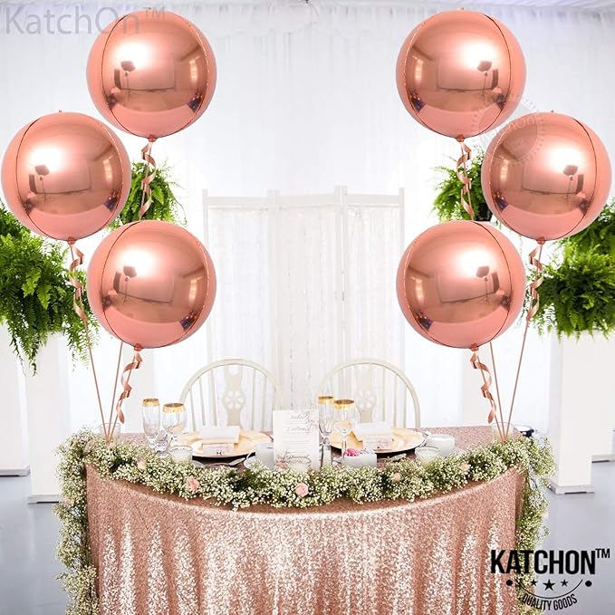 KatchOn, Giant Rose Gold Balloons - Image 2