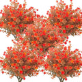 Artificial Fall Flowers, Fake Outdoor UV Resistant Autumn Plants by Grunyia