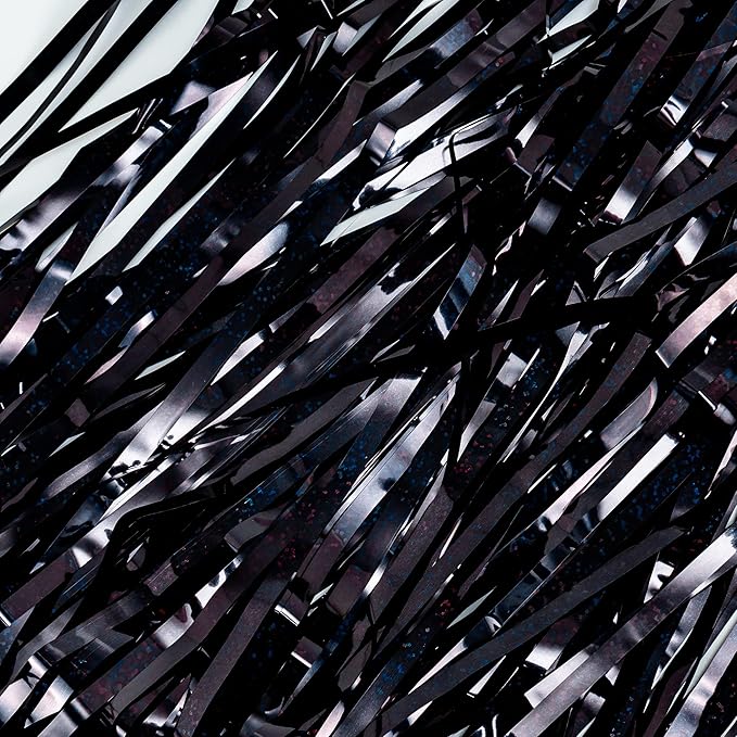 Black Tinsel Curtain Party Backdrop - Image 9