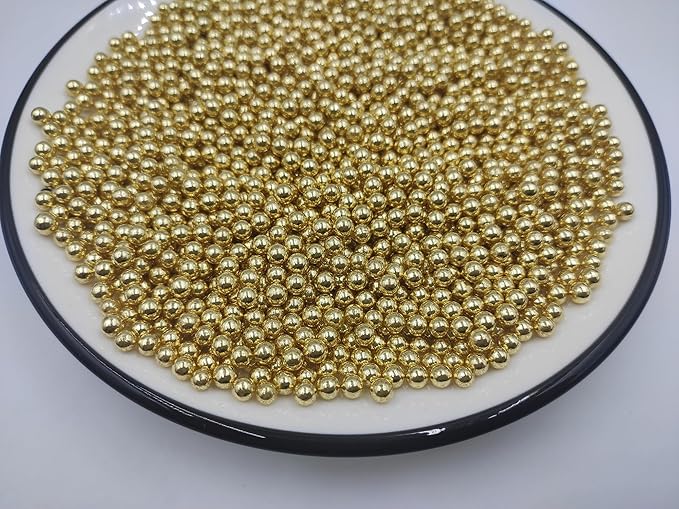 Gold Pearl Sugar Sprinkles 3.9 oz, 4mm Candy Pearls Ideal - Image 2