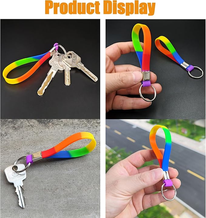 50 Personalized Silicone Keychains - Image 4