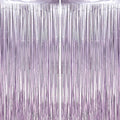 2 Pack Light Purple Foil Fringe Backdrop Curtains, Tinsel Streamers Party by Voircoloria