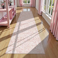 Pink 3x12 Runner Rug for Hallways Bed Side Kitchen, Boho Washable Distressed by Deerly