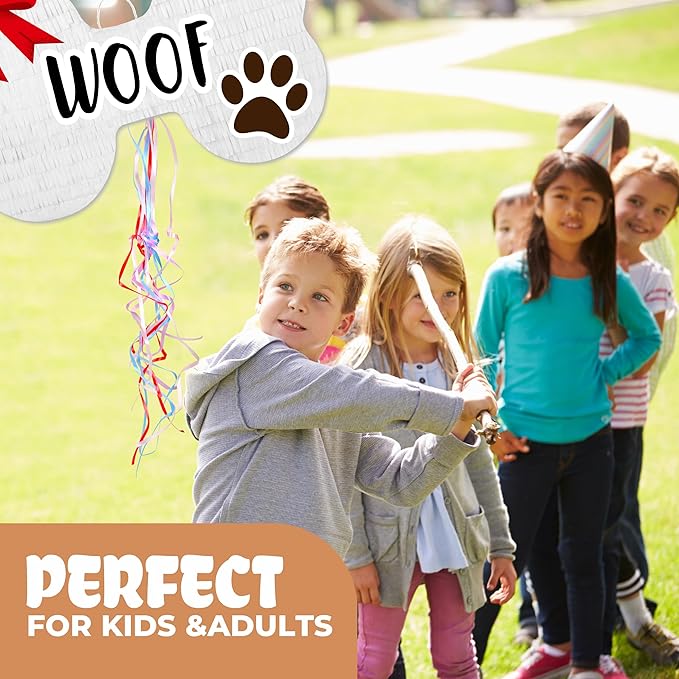 Pull String Dog Bone Pinatas, Puppy Pinatas - Image 6