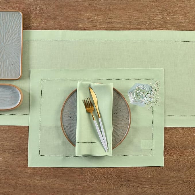 Solino Home Linen Table Runner 90 Inches Long - Image 3