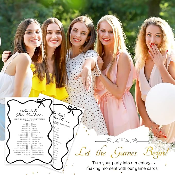 DEEKA 30 PCS Bridal Shower Games Card - Image 5
