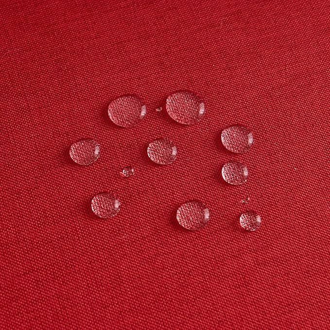 NLMUVW Red Linen Tablecloth Round, Water Resistant Textured Table Cloth - Image 6