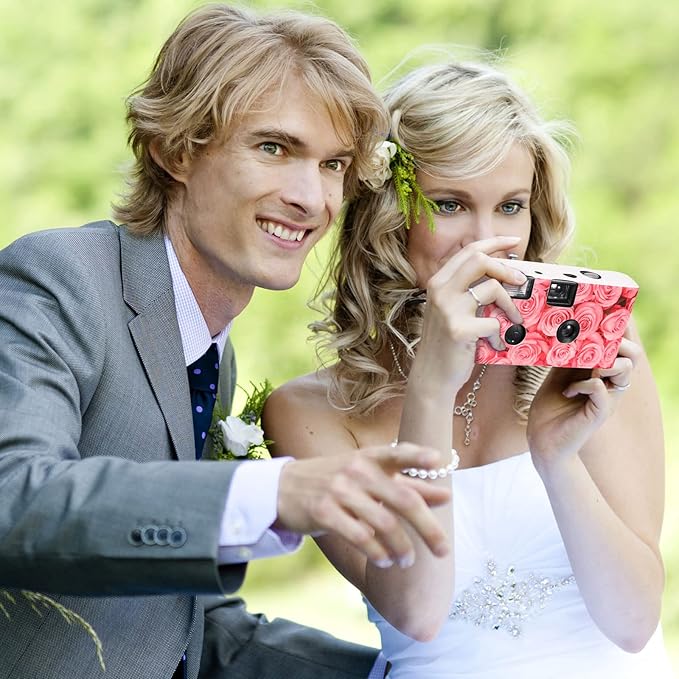 12 Pack Disposable Camera Bulk for Wedding 34 mm Single Use Film Camera - Image 2