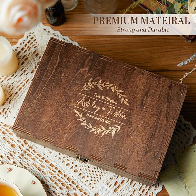 AW BRIDAL Personalized Wedding Keepsake Box - Image 4