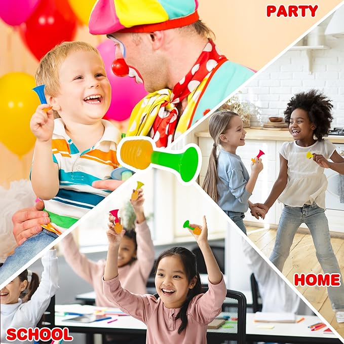 ArtCreativity Mini Push Trumpet Party Blowers, Easter Basket Essentials - Image 3