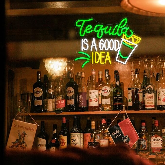 Tequila Is A good Idea Neon Sign LED Tequila Light Up Sign - Image 6