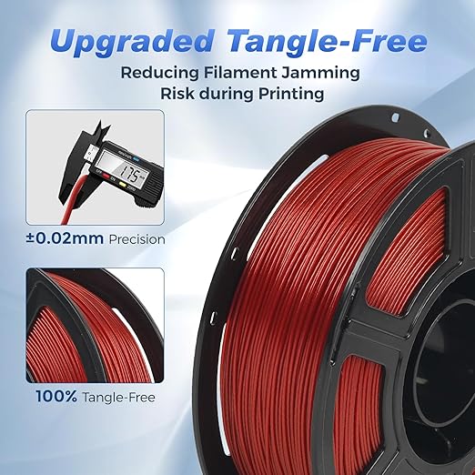 FLASHFORGE Rapid PLA Filament 1.75mm Aurora Red, 500mm/s High Speed Printing - Image 5