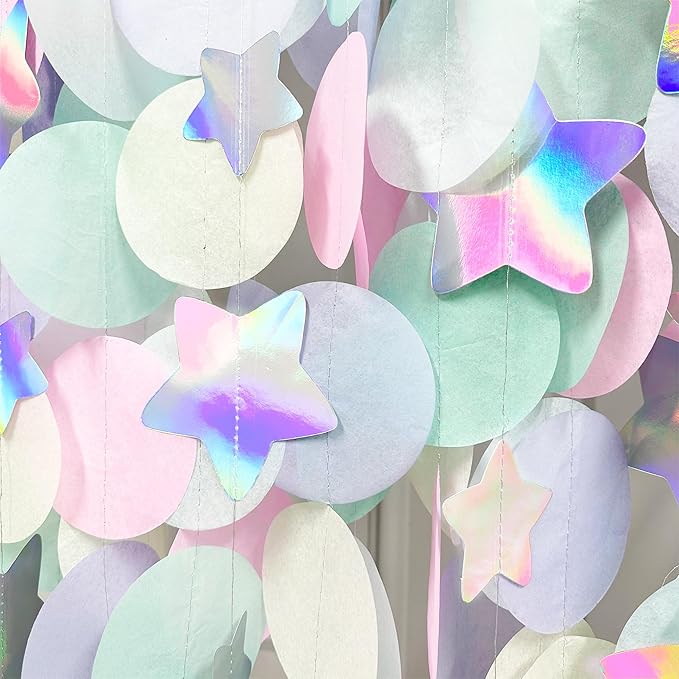 205Ft Pastel Party Decorations Circle Dot Backdrop Streamer Pastel Tissue Paper - Image 7