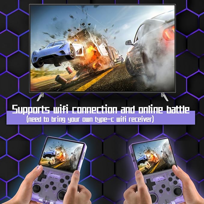 FVBADE 【30000 in 1】 R40S PRO Handheld Game Console 3.5 inch IPS Screen Mini - Image 5