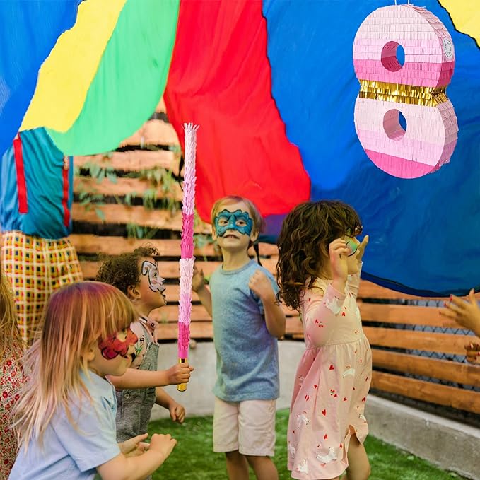 PCFING 20 Inch Number 8 Piñata Pink Gold - Image 5