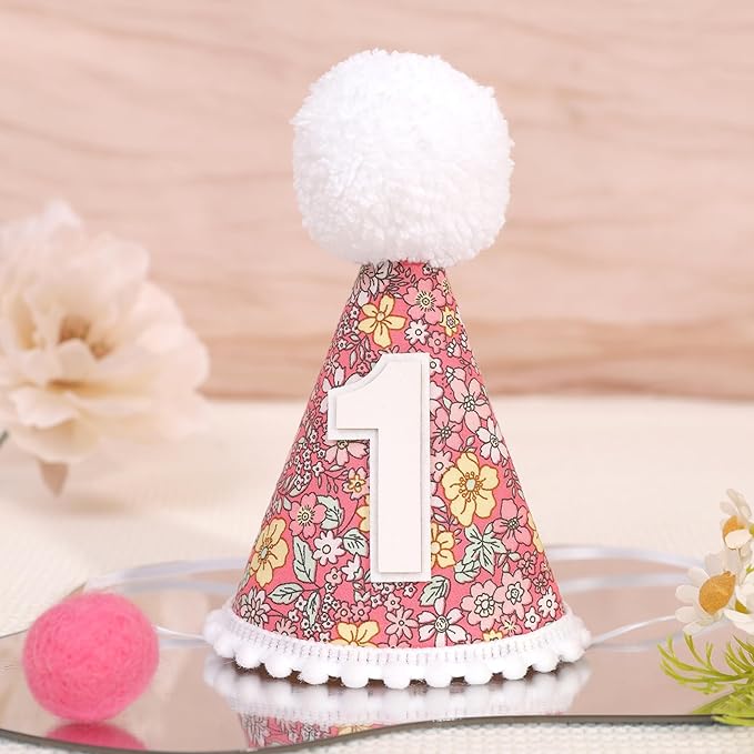 WAUAO Floral 1st Birthday Hat - Image 8