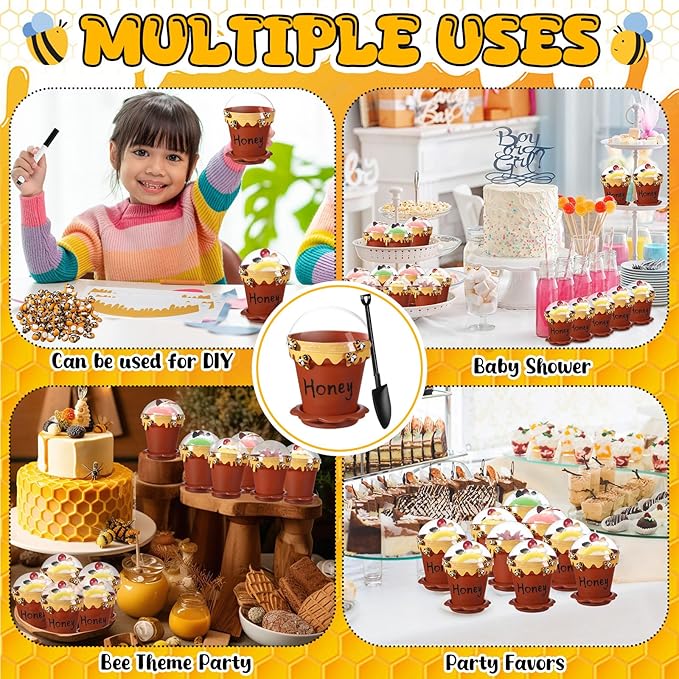 30 Sets Mini Honey Bee Pots - Image 4