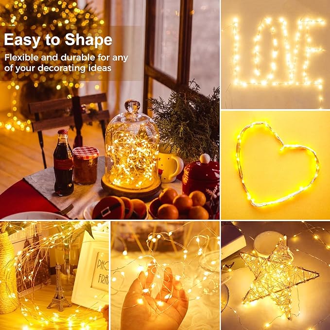 kolpop 6 Pack LED Fairy Lights Battery Operated, Mini Twinkle String Lights - Image 2
