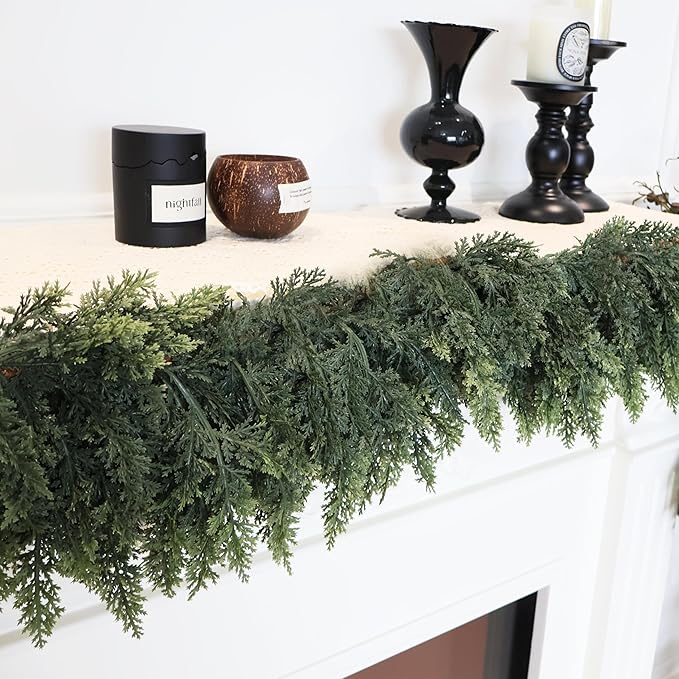 9FT 2PCS Artificial Cedar Garland - Image 8