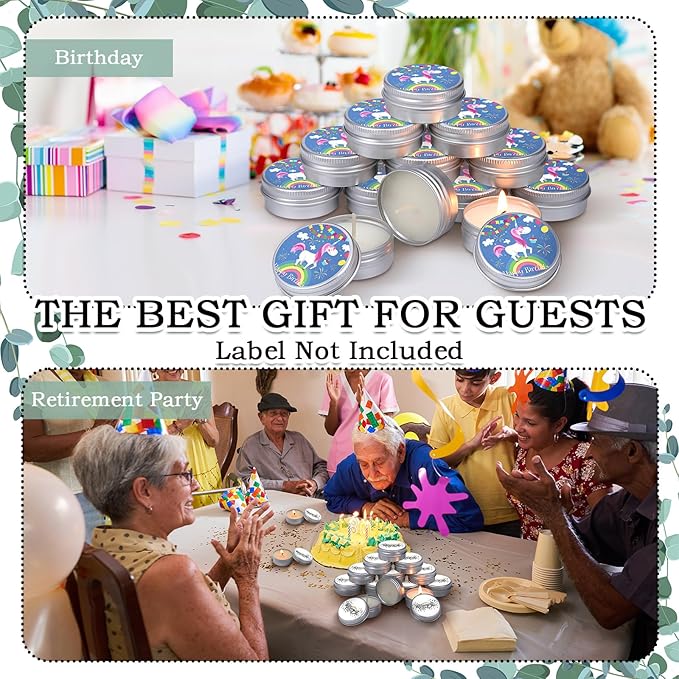 MTLEE 50 Pcs Wedding Scented Candles Gift Travel Tin Candle Aromatherapy Candle - Image 4